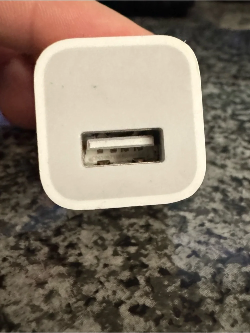 Original Apple A1385 5W USB Wall Charger Cube Power Adapter for iPhone - White
